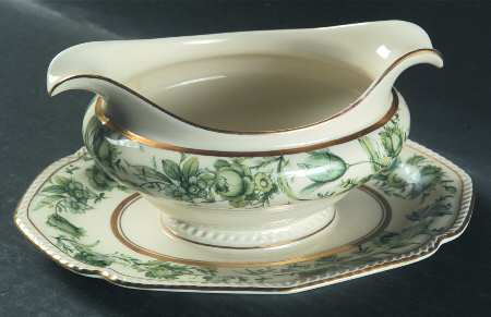 Mannheim Gravy Boat with Attached Underplate