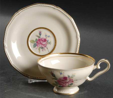 Martha Washington Footed Cup & Saucer Set