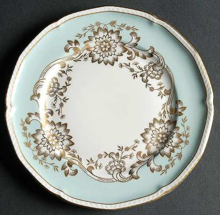Old Brocade Blue Green Bread & Butter Plate
