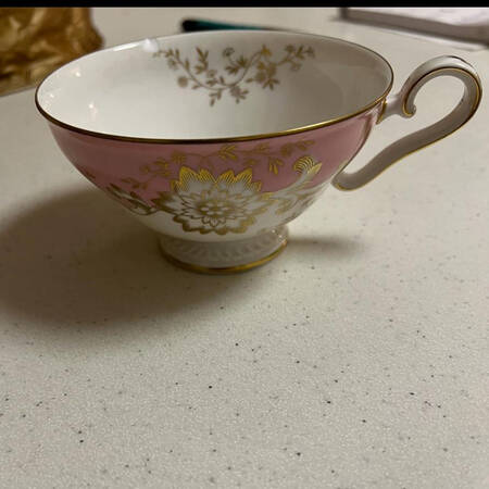 Old Brocade Pink Footed Cup