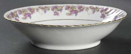 Pink Champagne 9" Oval Vegetable Bowl