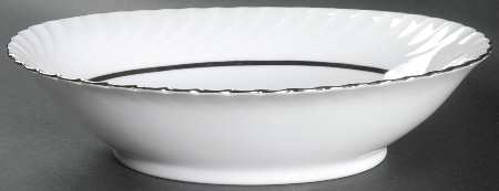 Platina 9" Oval Vegetable Bowl