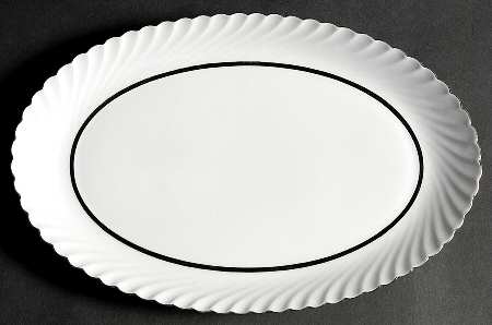 Platina 12" Oval Serving Platter