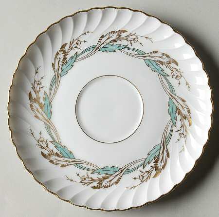 Princess Blue Green (Gold Trim) Saucer