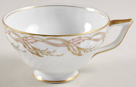 Princess Rose and Gold Footed Cup