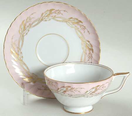 Regal Rose Footed Cup & Saucer Set