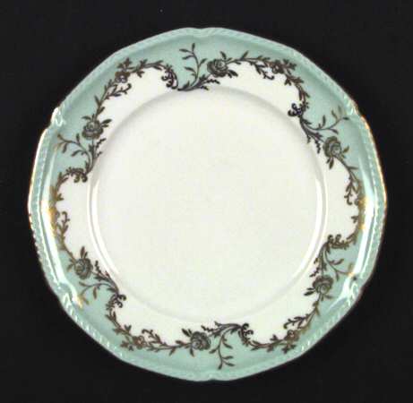 Regency Blue Green Bread & Butter Plate
