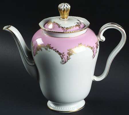 Regency Pink Coffee Pot & Lid