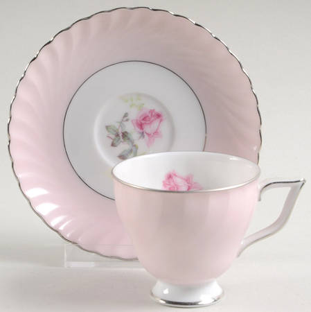 Rosarita Footed Demitasse Cup & Saucer Set