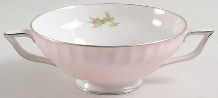 Rosarita Footed Cream Soup Bowl