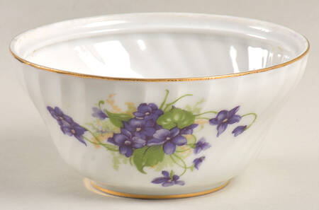 Viola (Gold Trim) Sugar Bowl No Lid