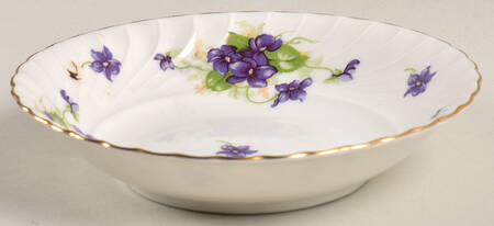 Viola (Gold Trim) Fruit/Dessert (Sauce) Bowl