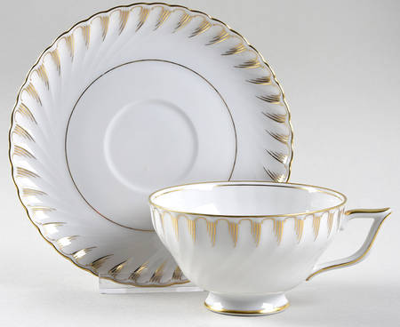 Footed Cup & Saucer Set