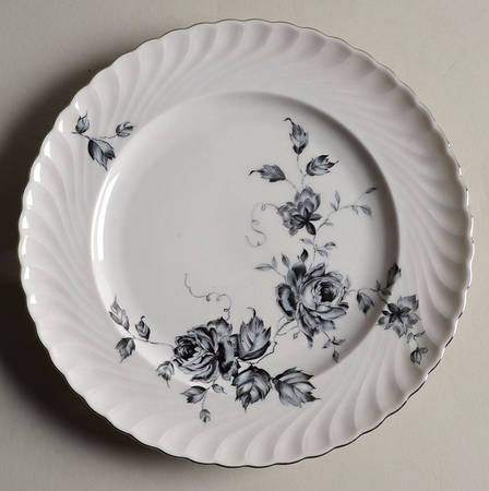 Ebony Rose Salad Plate