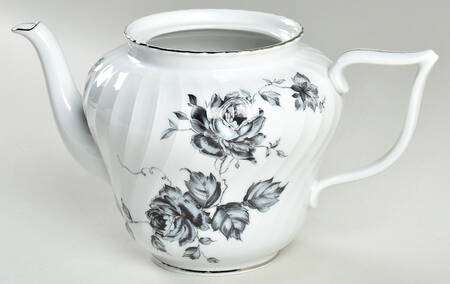 Ebony Rose Teapot No Lid