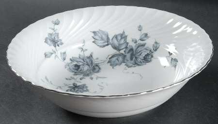 Ebony Rose 8" Round Vegetable Bowl