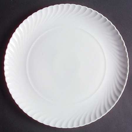 Simplicity White 12" Chop Plate (Round Platter)