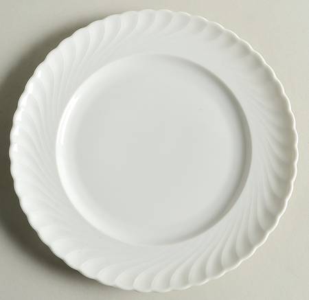Simplicity White Salad Plate