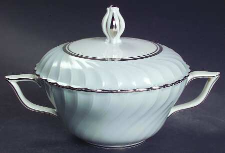 South Wind Pearl Grey Sugar Bowl & Lid