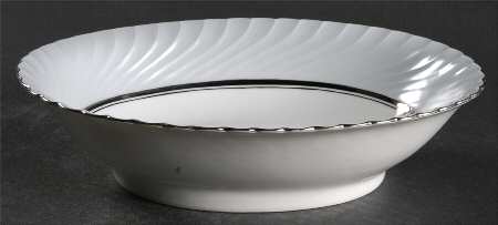 South Wind Pearl Grey 9" Oval Vegetable Bowl