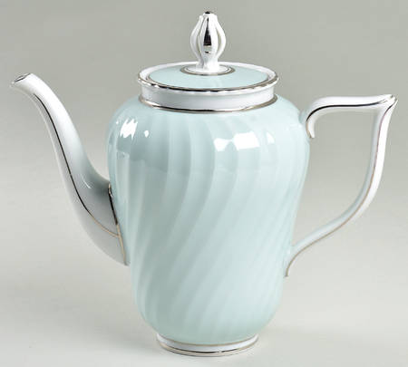 South Wind Grey Green Coffee Pot & Lid