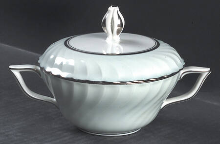 South Wind Grey Green Sugar Bowl & Lid
