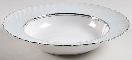 South Wind Grey Green Rim Soup Bowl