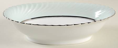 South Wind Grey Green 9" Oval Vegetable Bowl