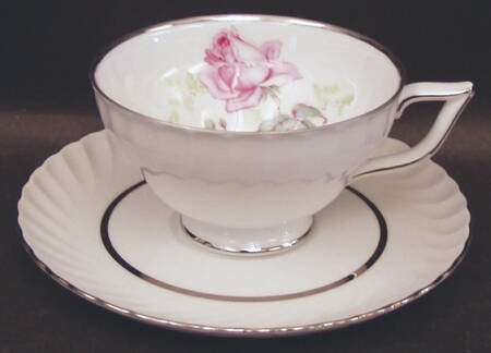 Sterling Rose Traditional Footed Cup & Saucer Set