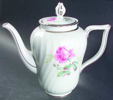 Sterling Rose Coffee Pot & Lid by Royal Tettau