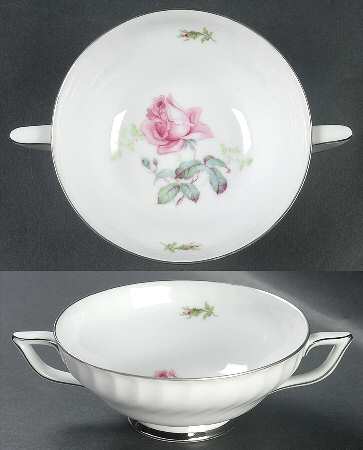 Sterling Rose Footed Cream Soup Bowl