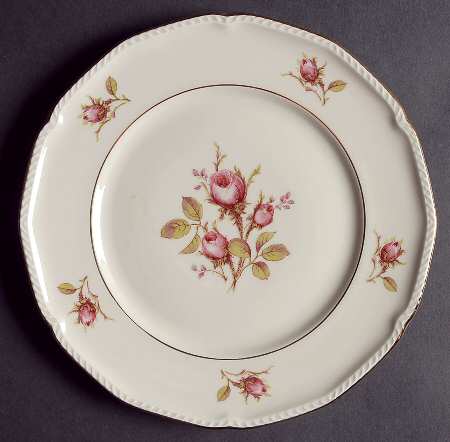 Trellis Rose Salad Plate by Royal Tettau