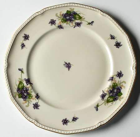 Violet (Gold Trim) Salad Plate