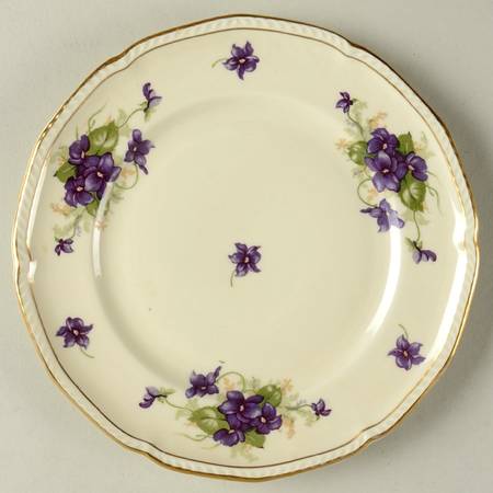 Violet (Gold Trim) Bread & Butter Plate