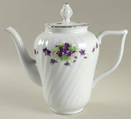 Viola (Platinum Trim) Coffee Pot & Lid