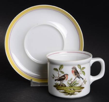 Woodsong Flat Cup & Saucer Set