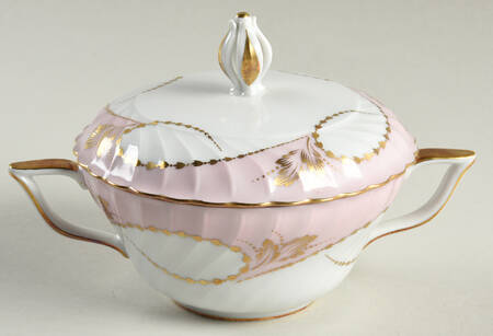 Yvonne Pink Sugar Bowl & Lid