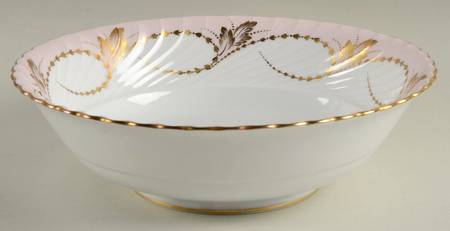 Yvonne Pink 9" Round Vegetable Bowl