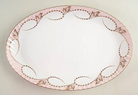 Yvonne Pink 13" Oval Serving Platter