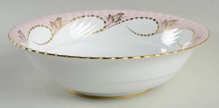 Yvonne Pink 10" Round Vegetable Bowl