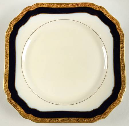Blue Danube Square Salad Plate