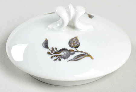 Black Rose Lid for Sugar Bowl