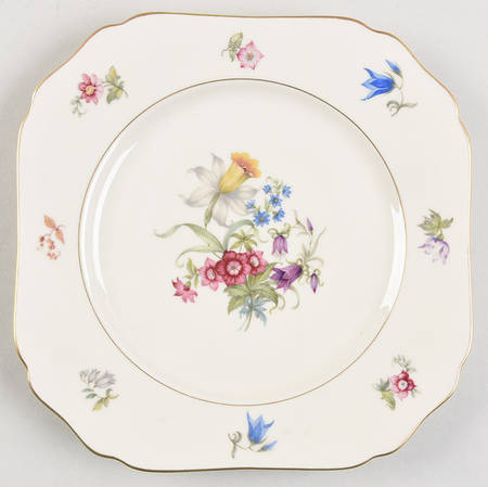 Bridal Bouquet Square Salad Plate