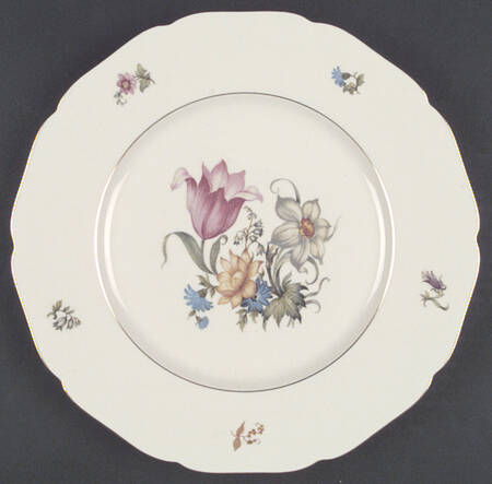 Bridal Bouquet Dinner Plate