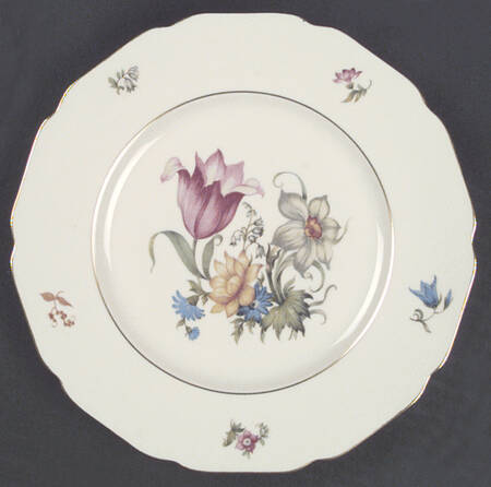 Bridal Bouquet Luncheon Plate