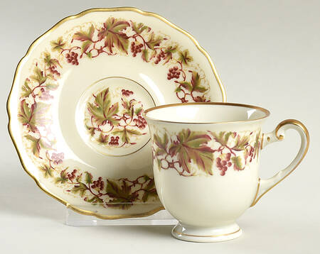 Falstaff Footed Demitasse Cup & Saucer Set