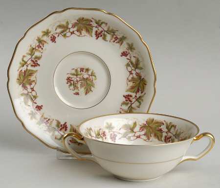 Falstaff Flat Cream Soup Bowl & Saucer Set