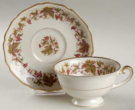 Falstaff Footed Cup & Saucer Set