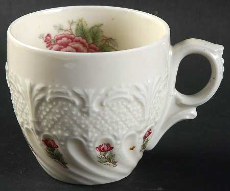 Flora Rose Flat Demitasse Cup