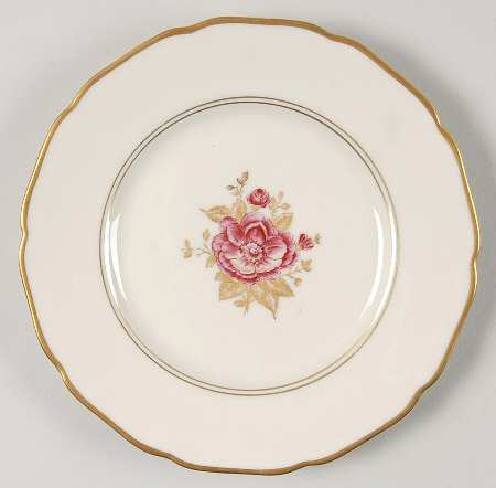 Golden Rose Bread & Butter Plate